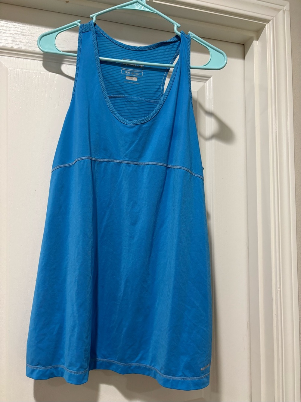 Merrell Sky Blue Performance Tank Top | size large